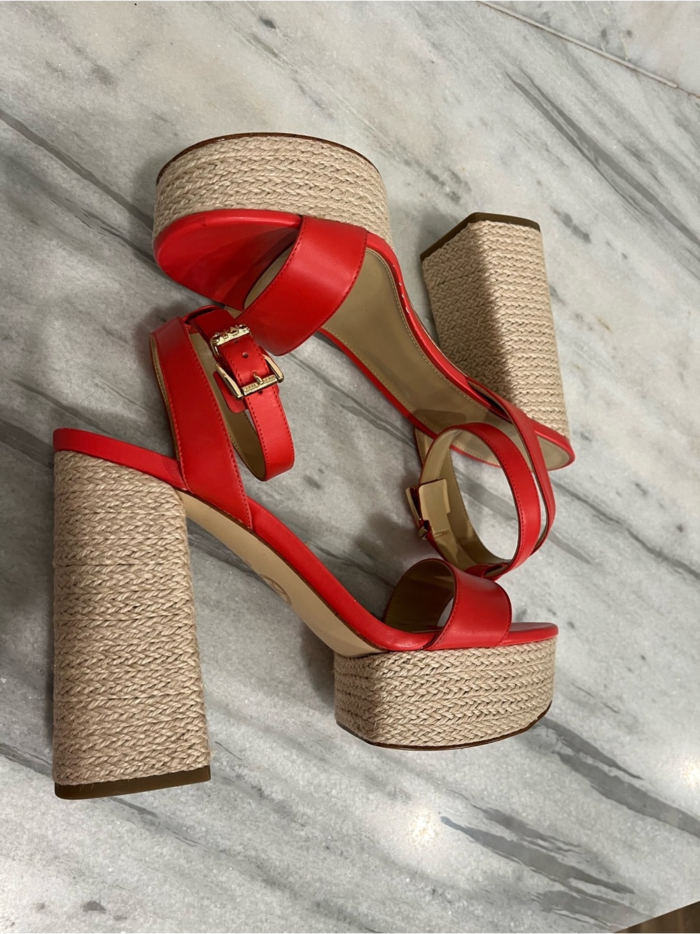 Michael Kors Platform Espadrille Sandals with Ankle Strap - Picture 4 of 12